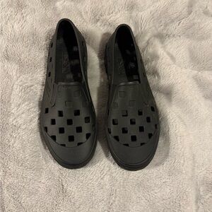 VANS Black Slip-On Shoes